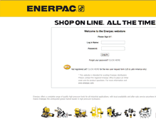 Tablet Screenshot of enerpaconline.com